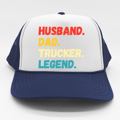 Funny Semi Truck Driver Dad Husband Legend Design Truckers Cool Gift Trucker Hat