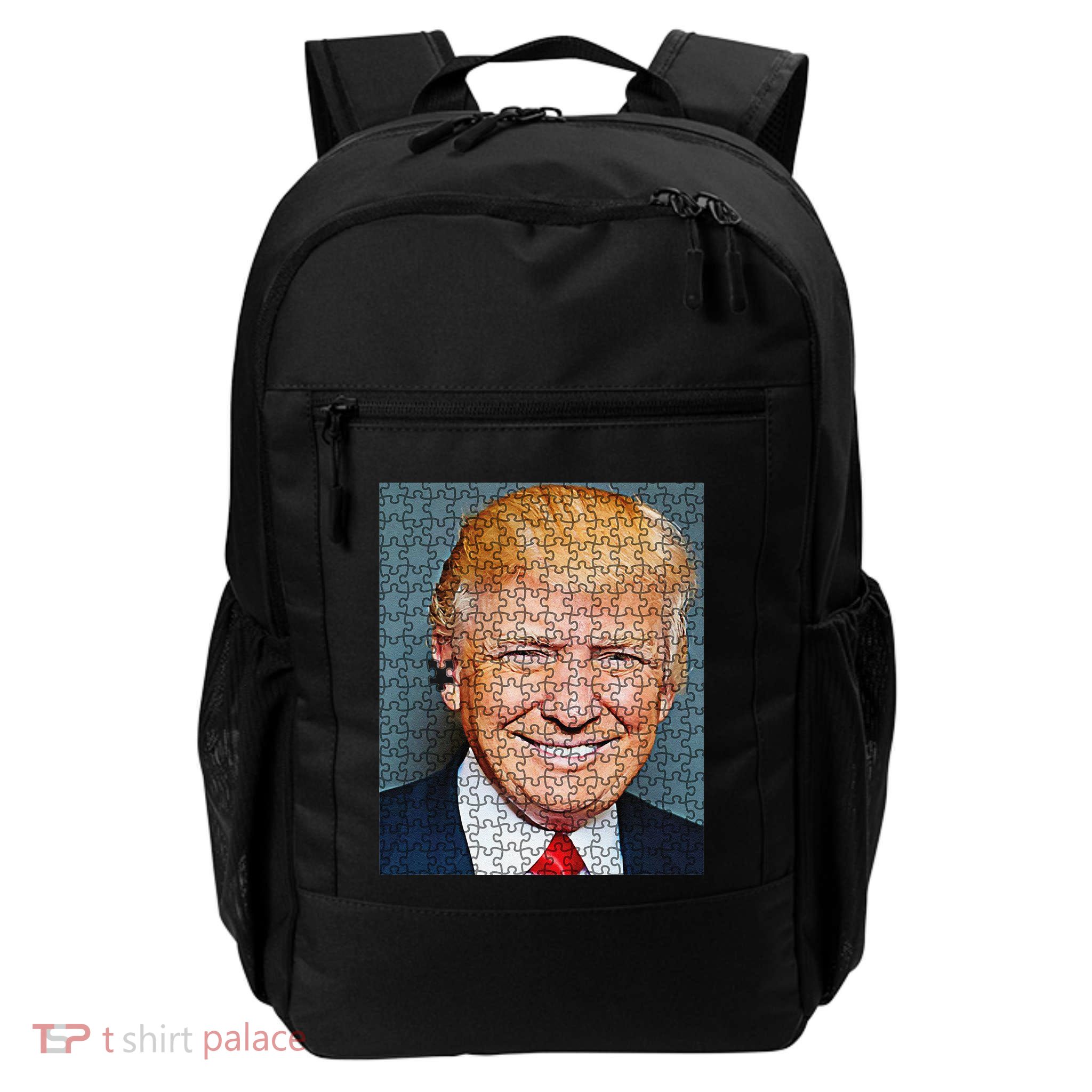 Funny Shooting Trump Jigsaw Puzzle Pieces Daily Commute Backpack