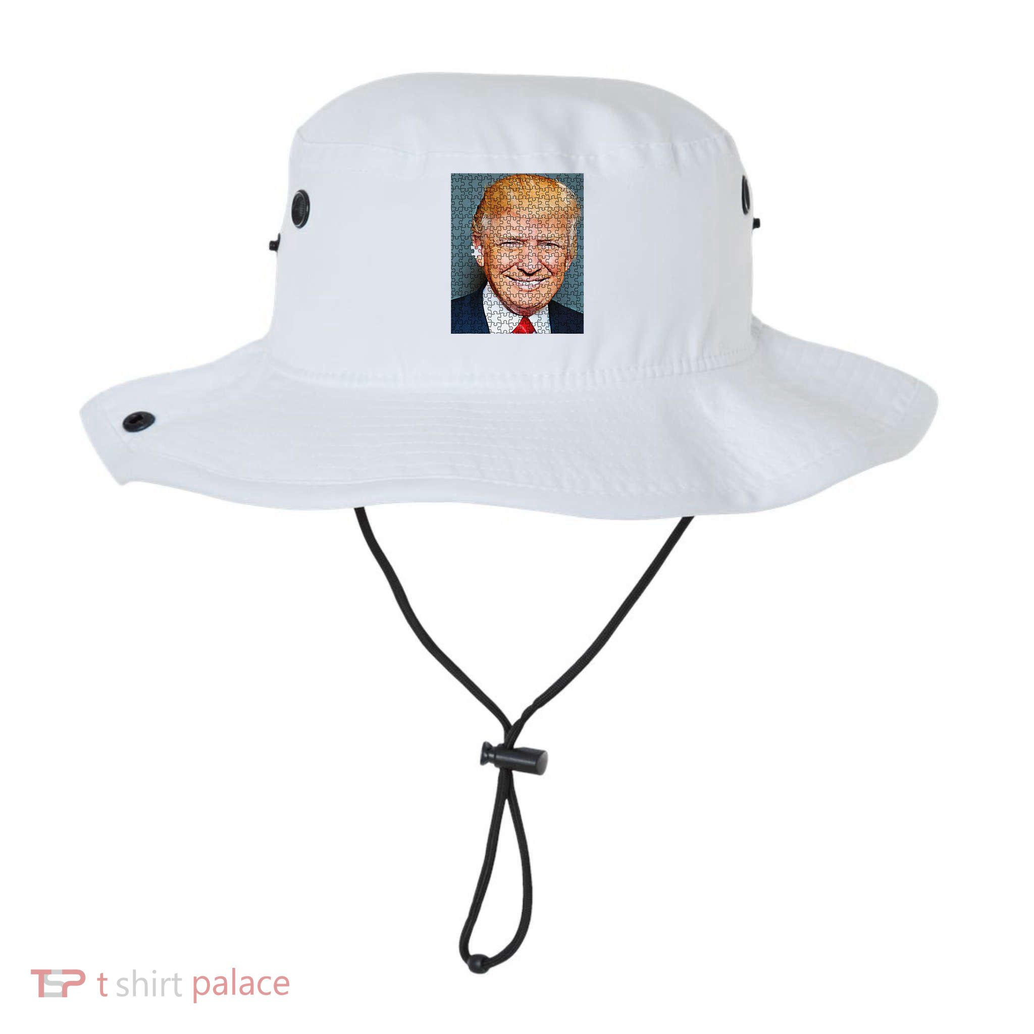 Funny Shooting Trump Jigsaw Puzzle Pieces Legacy Cool Fit Booney Bucket Hat