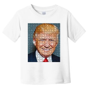 Funny Shooting Trump Jigsaw Puzzle Pieces Toddler T-Shirt