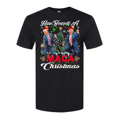 Funny Santa Trump Have Yourself A Merry Maga Christmas Xmas Softstyle CVC T-Shirt