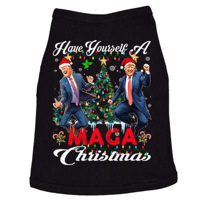 Funny Santa Trump Have Yourself A Merry Maga Christmas Xmas Doggie Tank