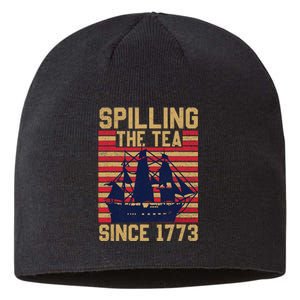 Fun Spilling The Tea Since 1773 Teaching History Patriotic Sustainable Beanie