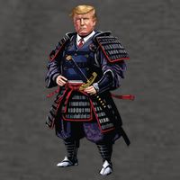 Funny Samurai Trump Warrior Vector Backpack