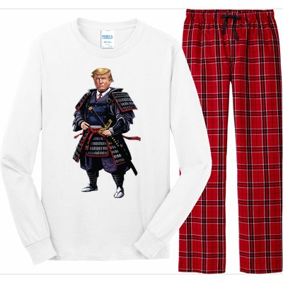 Funny Samurai Trump Warrior Long Sleeve Pajama Set