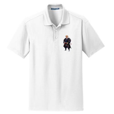 Funny Samurai Trump Warrior Dry Zone Grid Polo