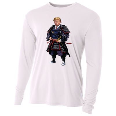 Funny Samurai Trump Warrior Cooling Performance Long Sleeve Crew