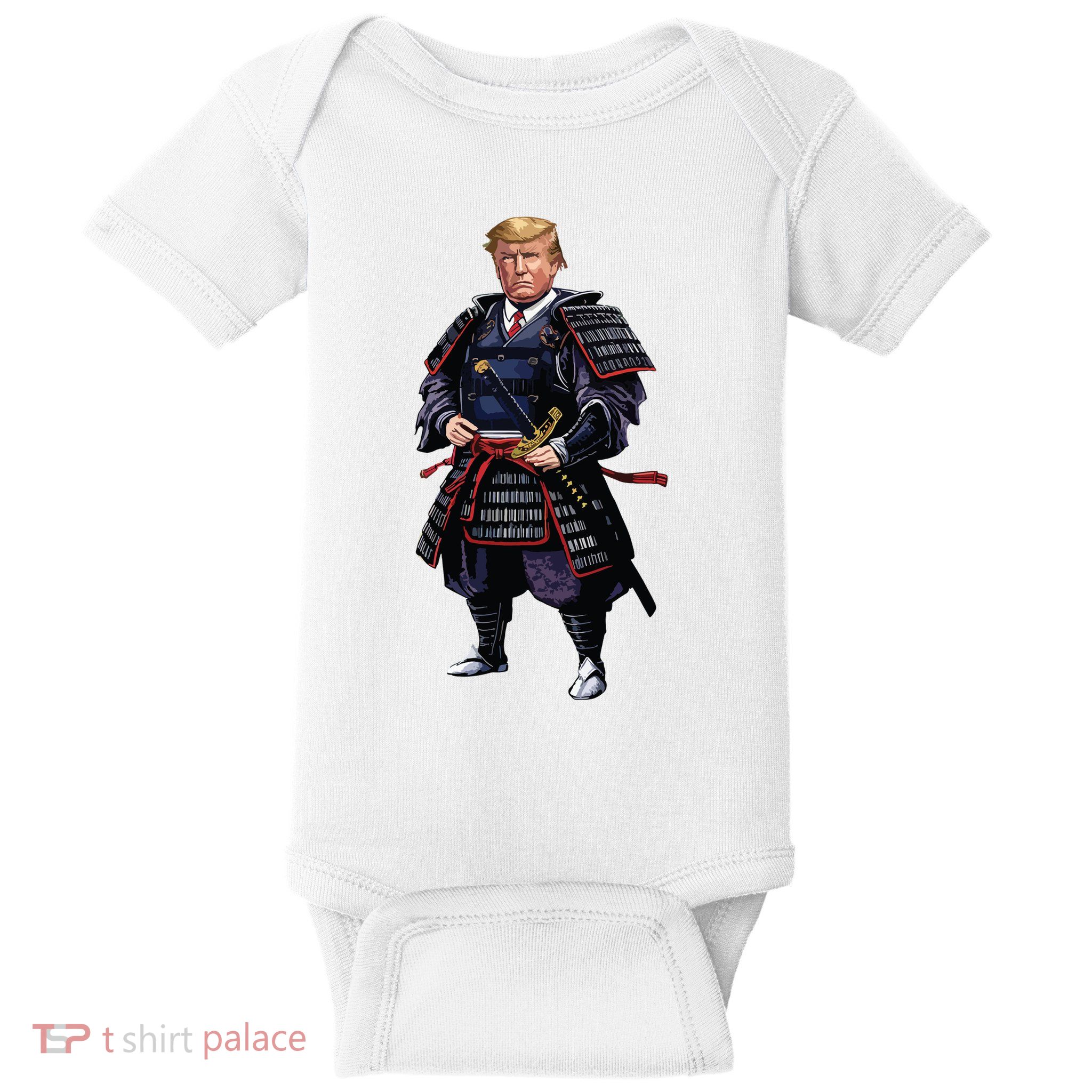 Funny Samurai Trump Warrior Baby Bodysuit