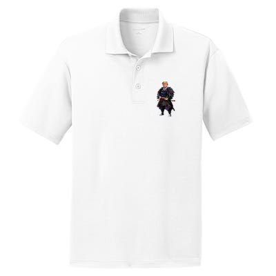 Funny Samurai Trump Warrior PosiCharge RacerMesh Polo