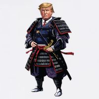 Funny Samurai Trump Warrior Toddler T-Shirt