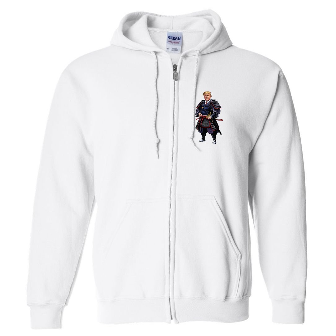 Funny Samurai Trump Warrior Full Zip Hoodie