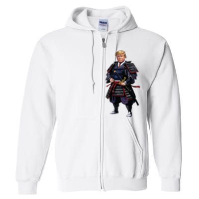 Funny Samurai Trump Warrior Full Zip Hoodie