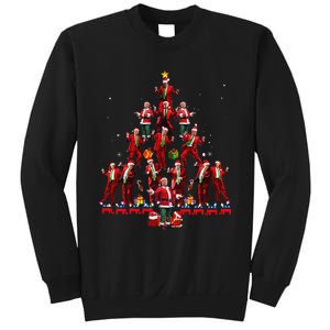 Funny Santa Trump Dance Tree Christmas Pajama Xmas Gift Sweatshirt