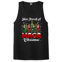 Funny Santa Trump Have Yourself A Merry M.A.G.A Christmas Long Sleeve PosiCharge Competitor Tank