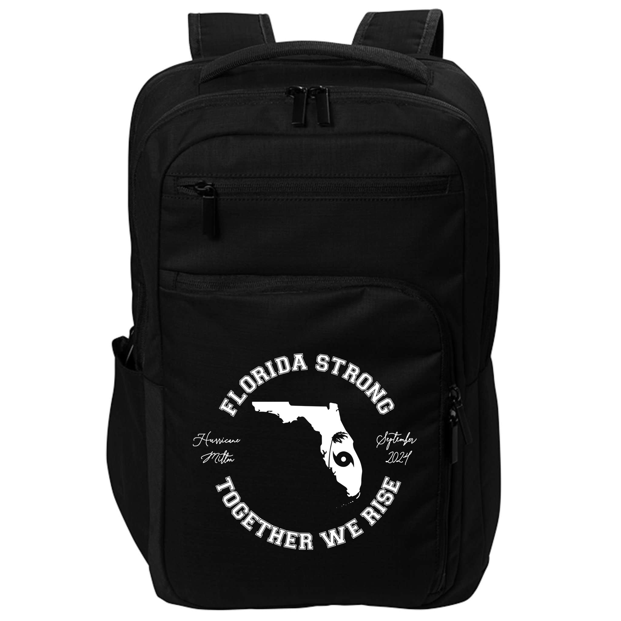 Florida Strong Together We Rise Hurricane Milton September 2024 Impact Tech Backpack
