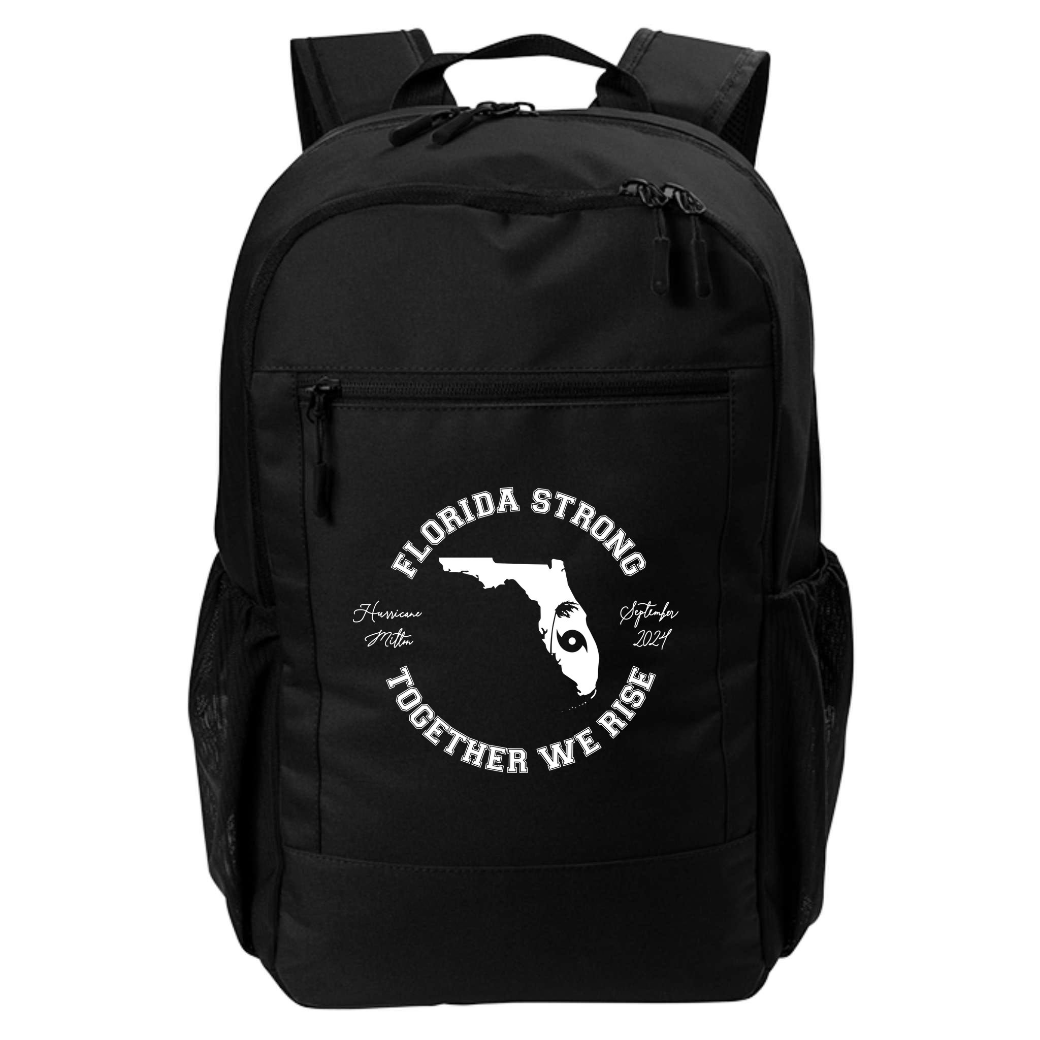 Florida Strong Together We Rise Hurricane Milton September 2024 Backpack