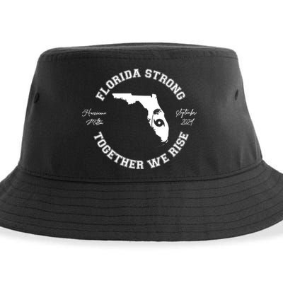 Florida Strong Together We Rise Hurricane Milton September 2024 Sustainable Bucket Hat