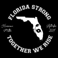 Florida Strong Together We Rise Hurricane Milton September 2024 Drawstring Bag