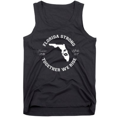 Florida Strong Together We Rise Hurricane Milton September 2024 Tank Top