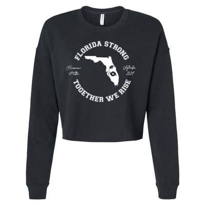 Florida Strong Together We Rise Hurricane Milton September 2024 Cropped Pullover Crew