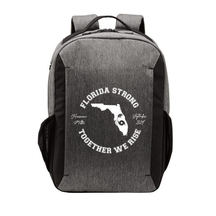 Florida Strong Together We Rise Hurricane Milton September 2024 Vector Backpack