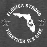 Florida Strong Together We Rise Hurricane Milton September 2024 Vector Backpack