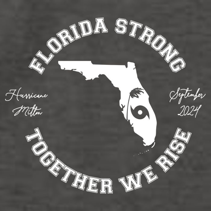 Florida Strong Together We Rise Hurricane Milton September 2024 Vector Backpack