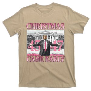 Funny Santa Trump Christmas Came Early 47th President Xmas T-Shirt