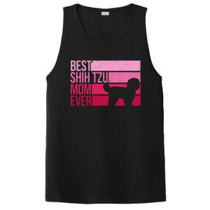 Funny Shih Tzu Mom Art For Funny Mothers Day Dog Lover PosiCharge Competitor Tank