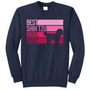 Funny Shih Tzu Mom Art For Funny Mothers Day Dog Lover Sweatshirt