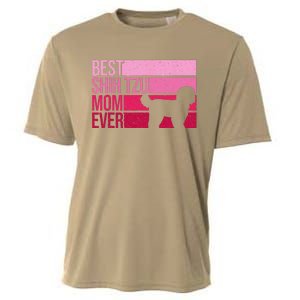 Funny Shih Tzu Mom Art For Funny Mothers Day Dog Lover Cooling Performance Crew T-Shirt