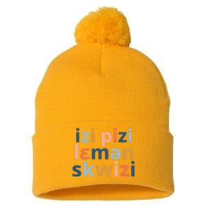 Funny Speech Therapy IPA Phonetics Phoneme Therapist Pom Pom 12in Knit Beanie