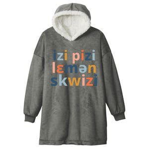 Funny Speech Therapy IPA Phonetics Phoneme Therapist Hooded Wearable Blanket