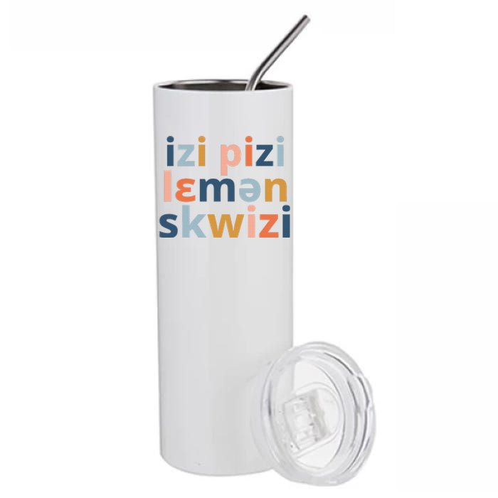 Funny Speech Therapy IPA Phonetics Phoneme Therapist Stainless Steel Tumbler