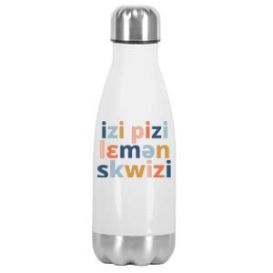 Funny Speech Therapy IPA Phonetics Phoneme Therapist Stainless Steel Insulated Water Bottle