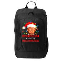 Funny Santa Trump Have Yourself A Merry Maga Christmas Xmas City Backpack