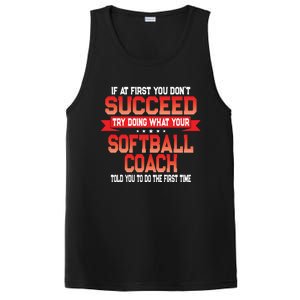 Fun Softball Team Coach Saying Funny Coaches Quote PosiCharge Competitor Tank