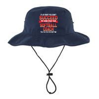 Fun Softball Team Coach Saying Funny Coaches Quote Legacy Cool Fit Booney Bucket Hat