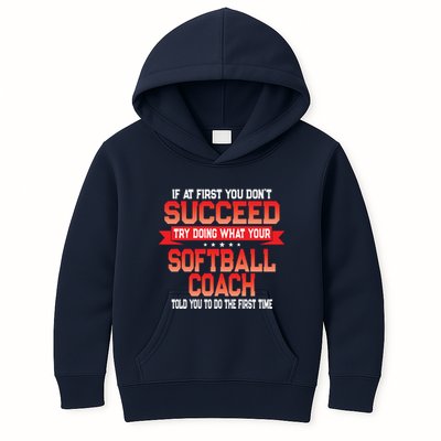 Fun Softball Team Coach Saying Funny Coaches Quote Kids Hoodie