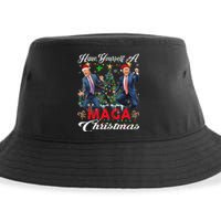 Funny Santa Trump Have Yourself A Merry Maga Christmas Xmas Sustainable Bucket Hat