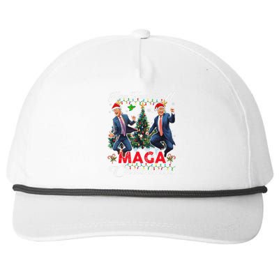 Funny Santa Trump Have Yourself A Merry Maga Christmas Xmas Snapback Five-Panel Rope Hat