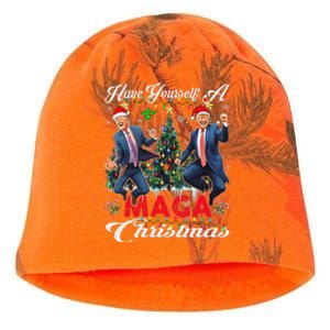 Funny Santa Trump Have Yourself A Merry Maga Christmas Xmas Kati - Camo Knit Beanie