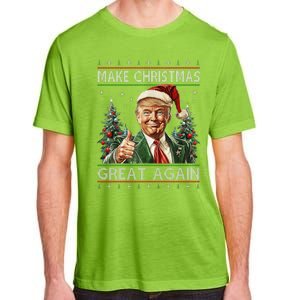 Funny Santa Trump Make Christmas Great Again Ugly Sweater Adult ChromaSoft Performance T-Shirt