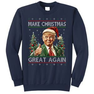 Funny Santa Trump Make Christmas Great Again Ugly Sweater Sweatshirt