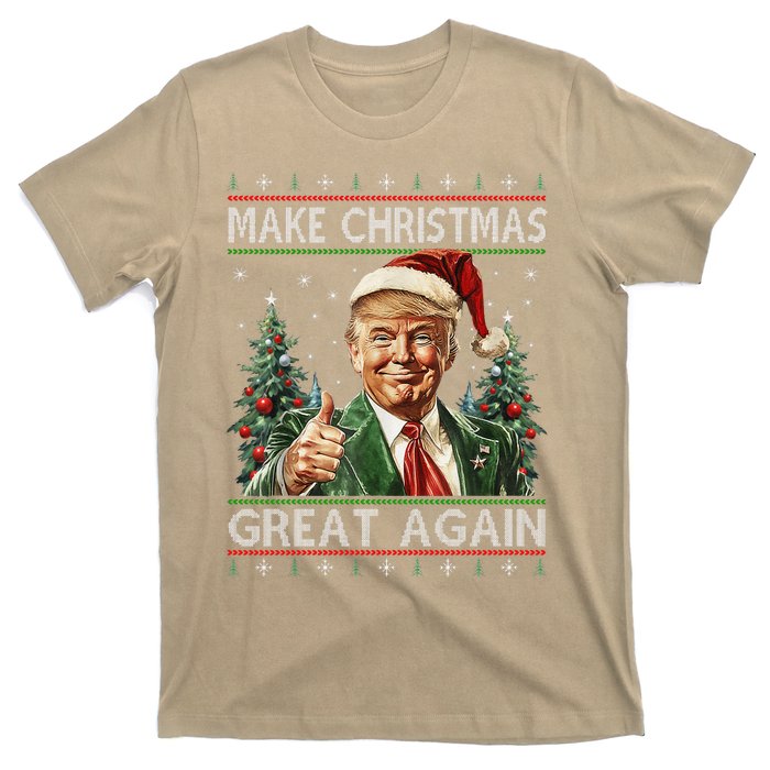 Funny Santa Trump Make Christmas Great Again Ugly Sweater T-Shirt