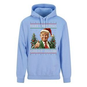 Funny Santa Trump Make Christmas Great Again Ugly Sweater Unisex Surf Hoodie