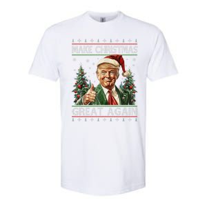 Funny Santa Trump Make Christmas Great Again Ugly Sweater Softstyle CVC T-Shirt