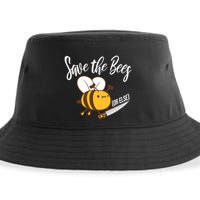 Funny Save The Bees Or Else Sustainable Bucket Hat