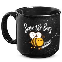 Funny Save The Bees Or Else 15oz Campfire Ceramic Mug