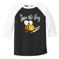 Funny Save The Bees Or Else Toddler Fine Jersey T-Shirt